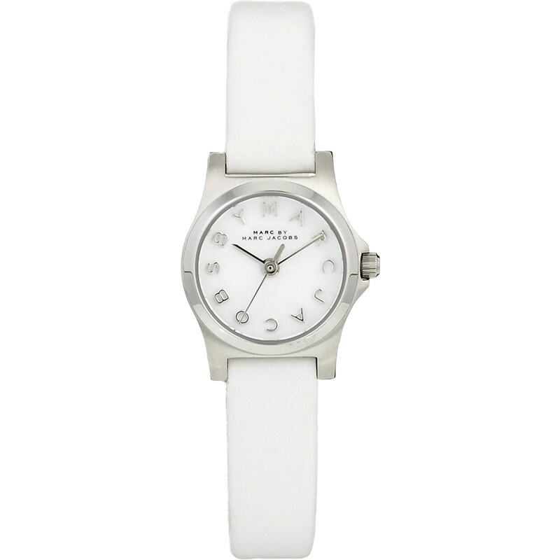 Marc By Marc Jacobs Mini Henry White Leather Strap Watch