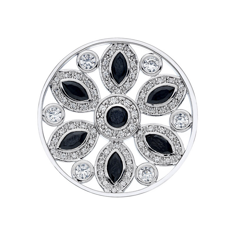 Přívěsek Hot Diamonds Emozioni Girasole Black Coin 33 mm 25 mmPřívěsek Hot Diamonds Emozioni Girasole Black Coin 33 mm