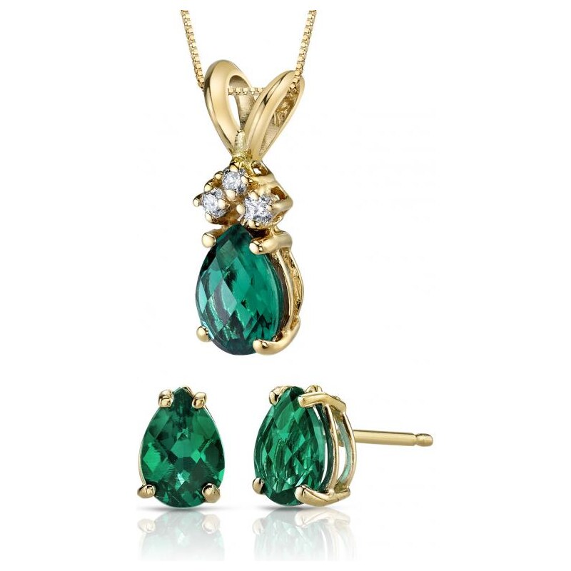 Eppi Zlatá smaragdová kolekce s diamanty Arenis