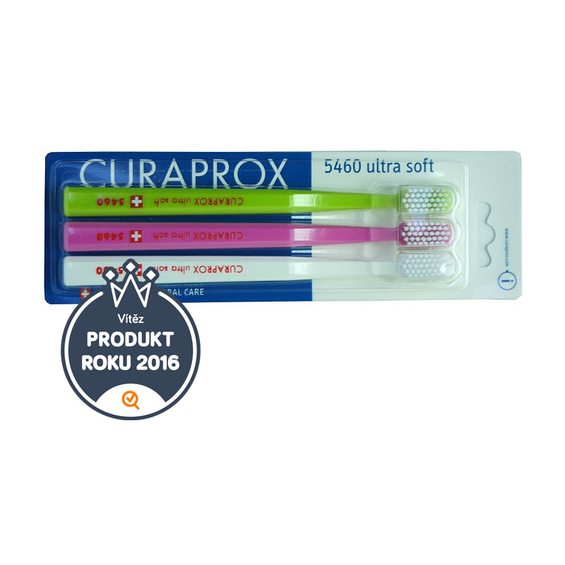 Curaprox CS 5460 Ultra Soft - sada ultra jemných zubních kartáčků 3ks