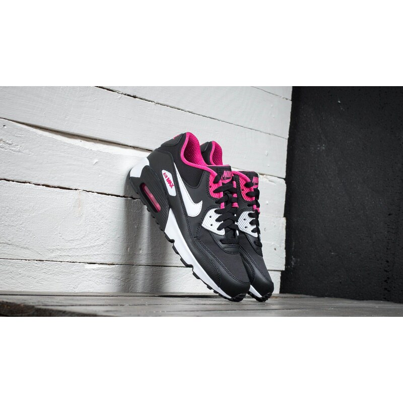 Nike Air Max 90 Mesh (GS) Black/ White-Vivid Pink