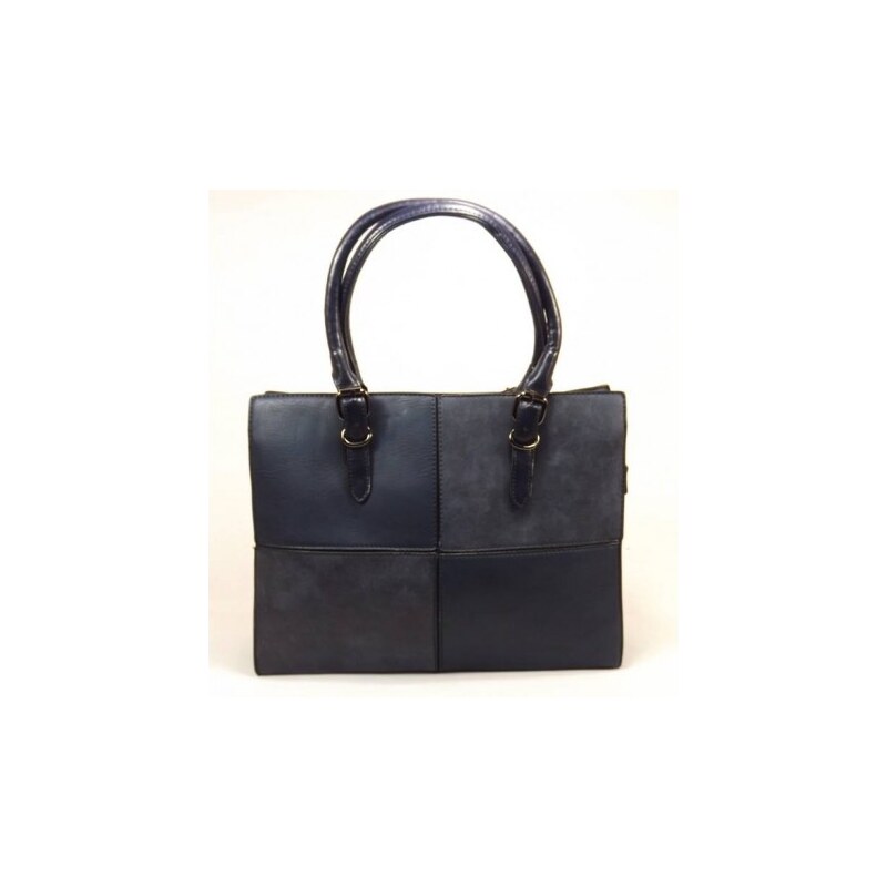 Stylová dámská modrá kabelka, Barva Modrá H-69