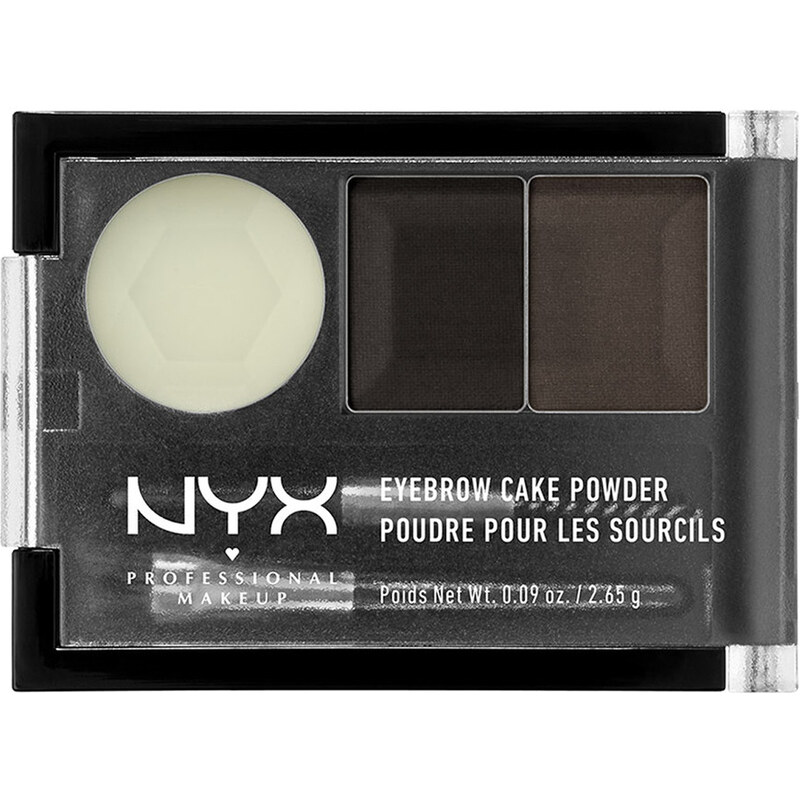 NYX Professional Makeup Black-Grey Eyebrow Cake Powder Pudr na obočí 1 ks