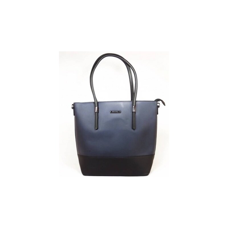 Stylová dámská kabelka Silvia Rosa modro/černé barvy, Barva Modrá sr2243