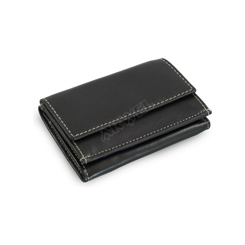 Arwel černá dámská kožená mini peněženka