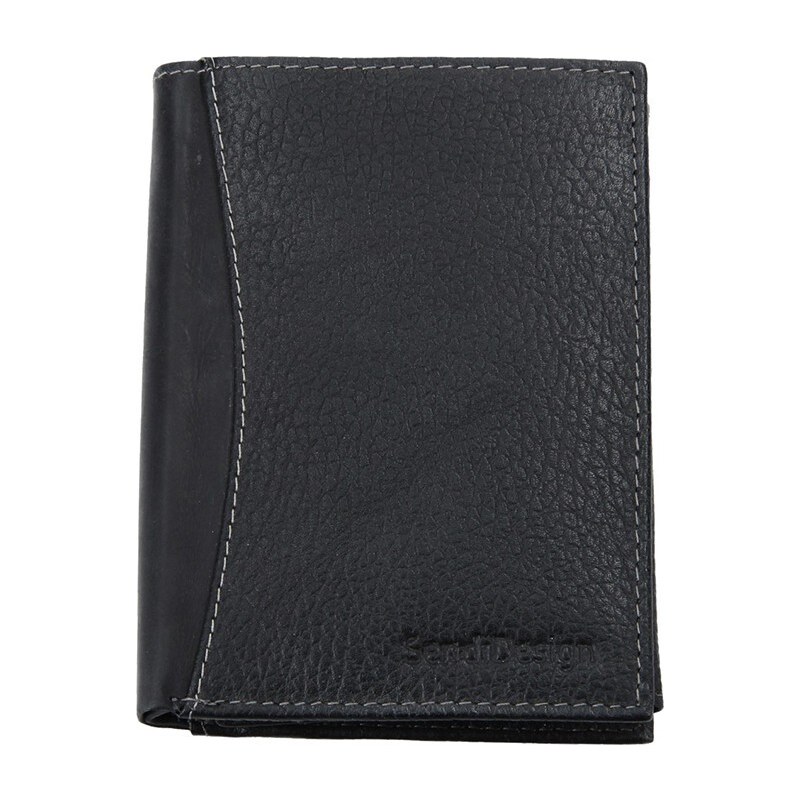 Sendi DESIGN Pánská kožená peněženka SendiDesign 5501 FH - černá