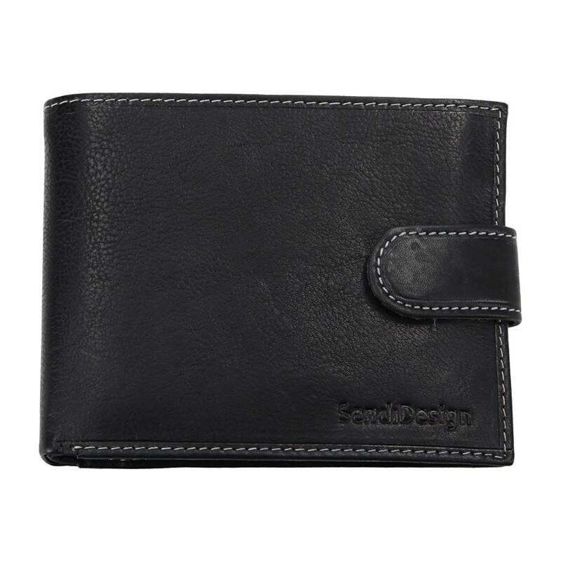Sendi DESIGN Pánská kožená peněženka SendiDesign 5700 (AT) VT - černá