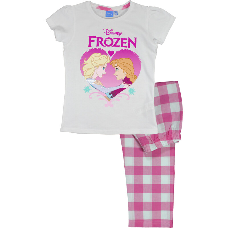 E plus M Dívčí pyžamo Frozen - růžovobílé