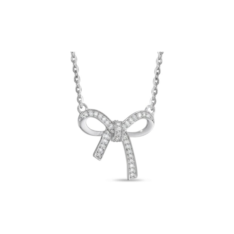 Stříbrný náhrdelník s diamanty KLENOTA sil3495