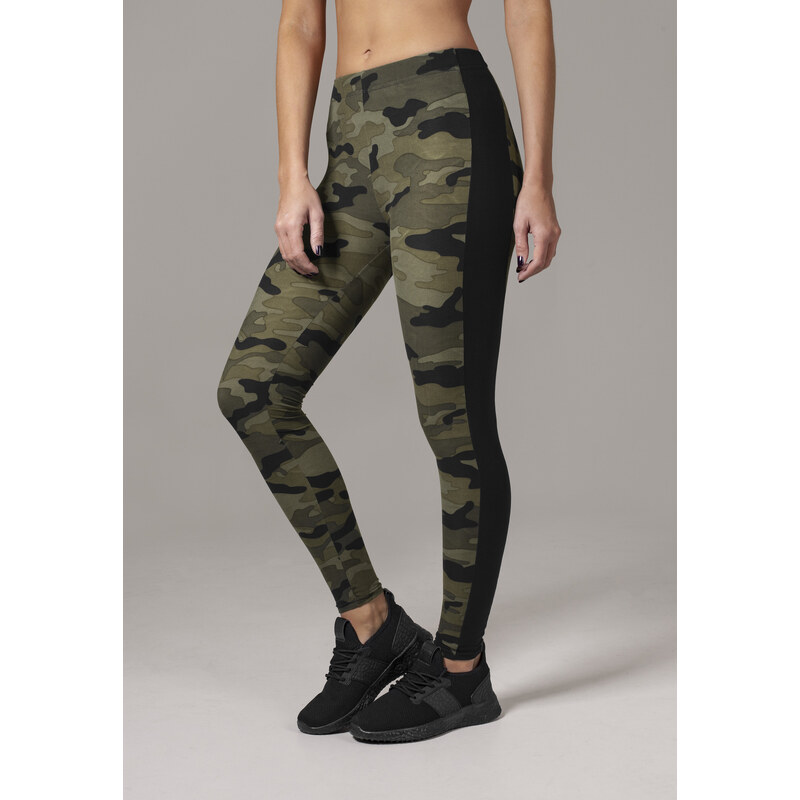 UC Ladies Dámské legíny Camo Stripe woodcamo/blk