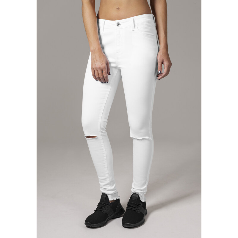Dámské džíny URBAN CLASSICS - bílé 108365738