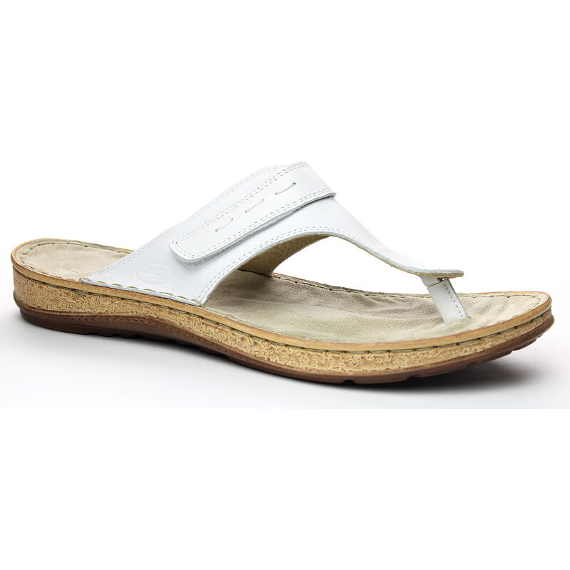 ORTO PLUS 4081-10 bílé , dámská obuv - žabky vel.41