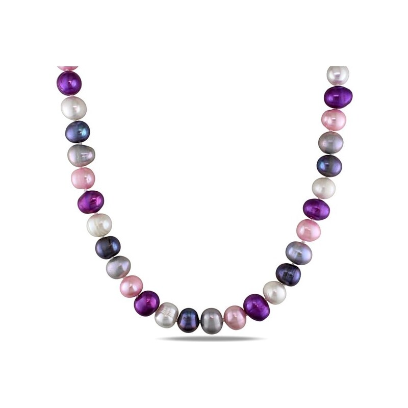 Barevný perlový náhrdelník KLENOTA sil6233