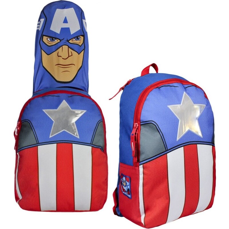 Disney Brand Chlapecký batoh s maskou Avengers - modro-červený