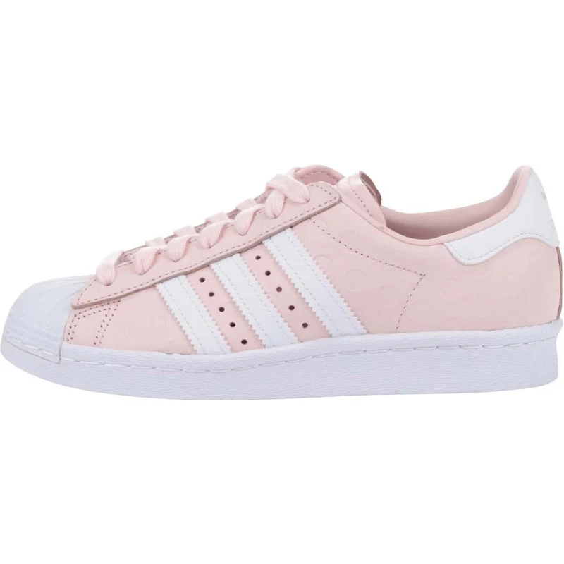 Růžové dámské kožené tenisky na platformě adidas Originals Superstar -  GLAMI.cz