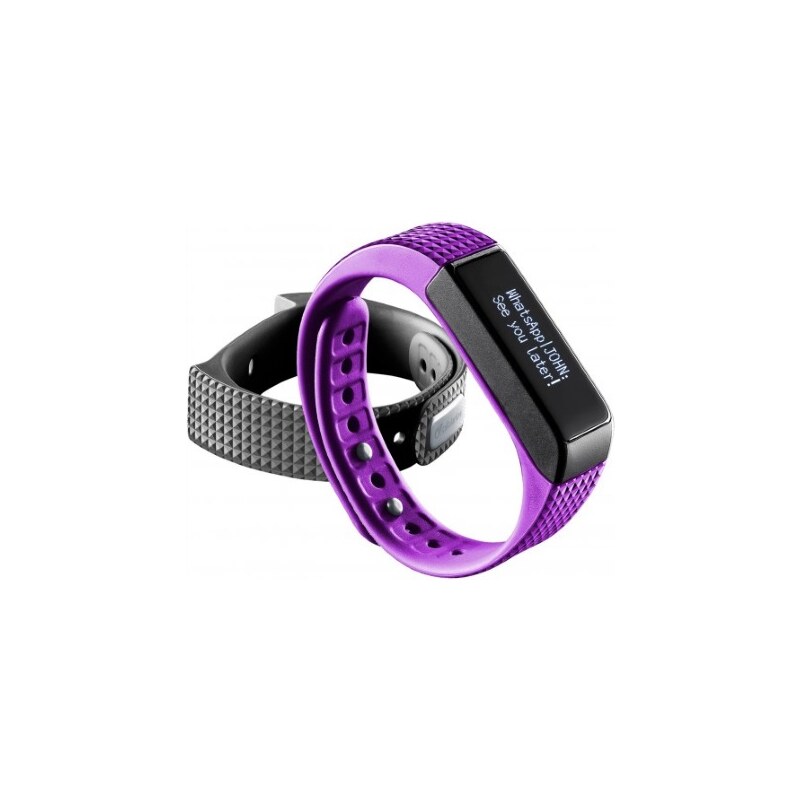 Bluetooth fitness náramek s dotykovým displejem - CellularLine, EASYFIT TOUCH Purple - ROZBALENO