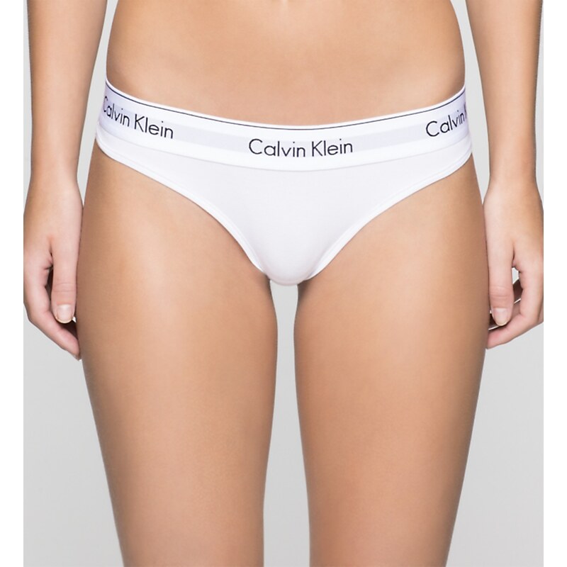 Tanga F3786E-100 bílá - Calvin Klein