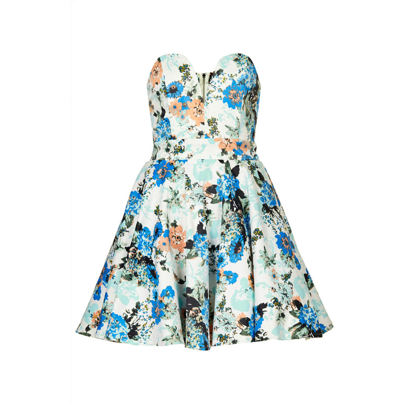 Topshop **Geri Floral Bandeau Dress by TFNC