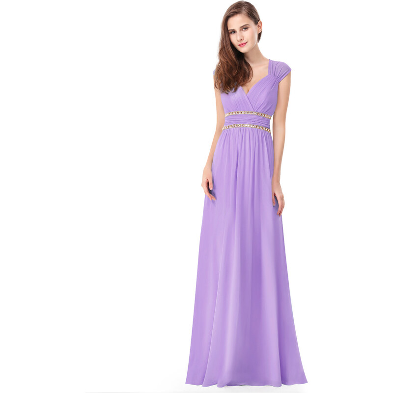 Ever Pretty šaty dlouhé elegantní světle fialové 8697