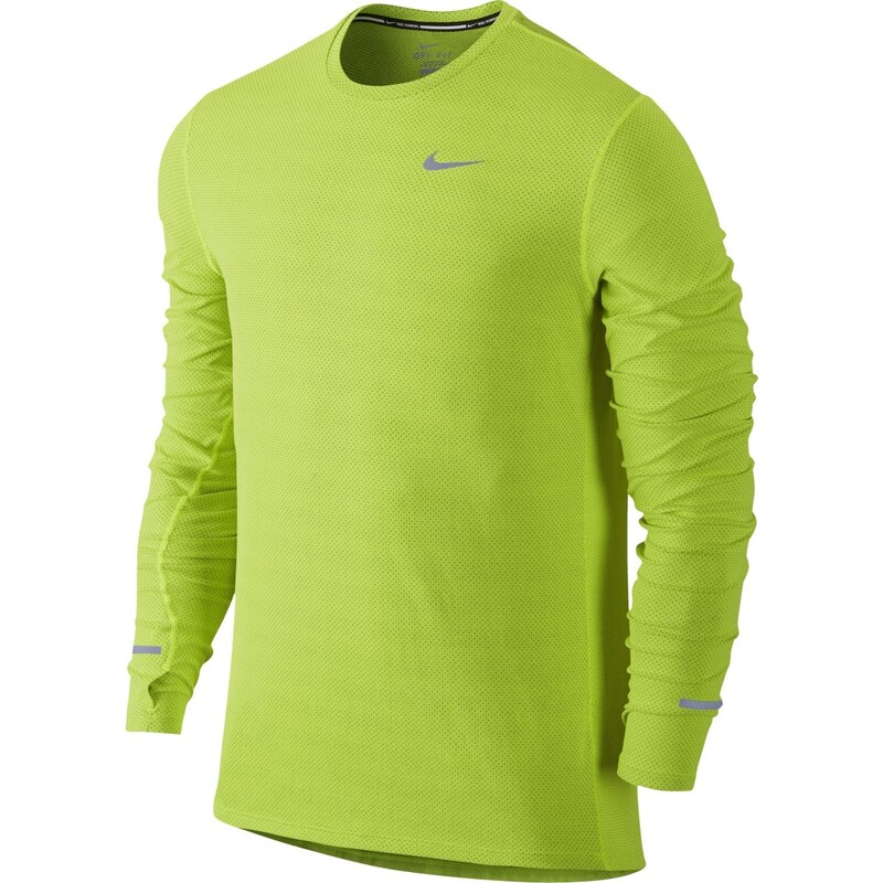 Nike Dri-Fit Contour Ls zelená S