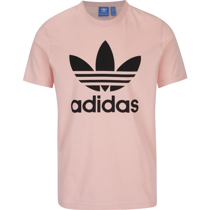 Růžové pánské tričko adidas Originals - GLAMI.cz