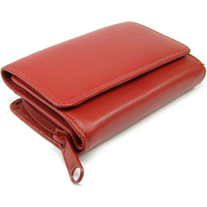 Golunski Kožená dámská červená peněženka