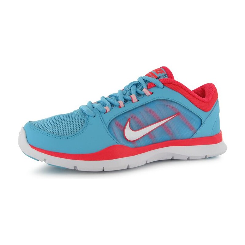 Nike Flex 4 Ladies Trainers Blue/White/Red 4