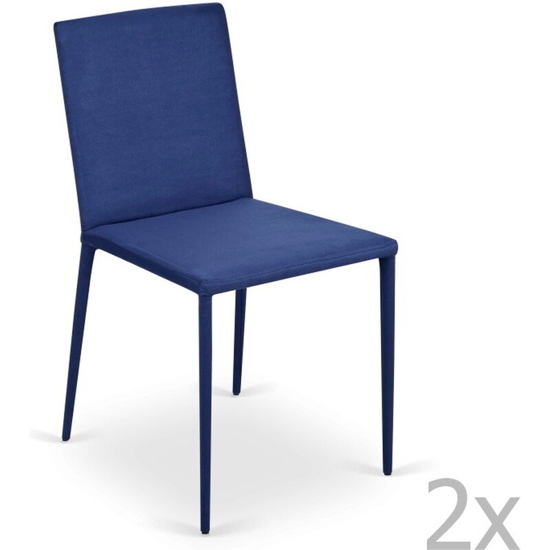 Sada 2 modrých židlí Garageeight Ikaalinen