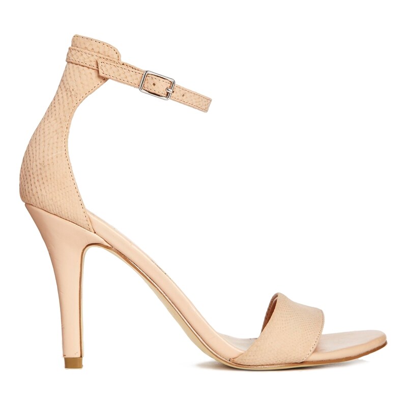 New Look Stylish 4 Pink Barely There Heeled Sandals