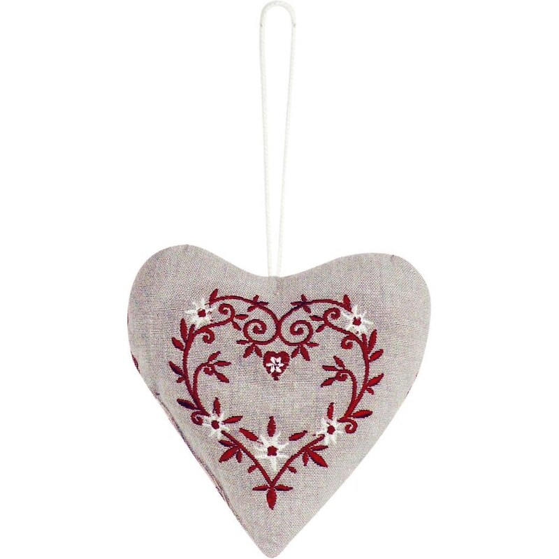 Závěsná dekorace Antic Line Textil Red Heart