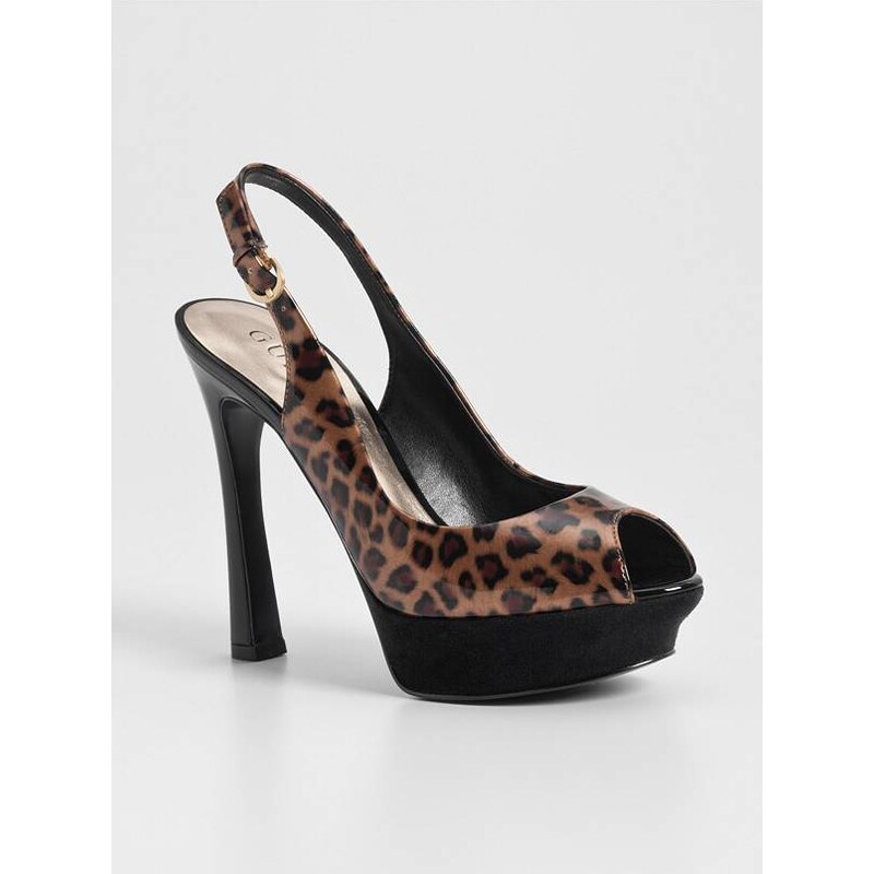 GUESS boty AWDREE Leopard