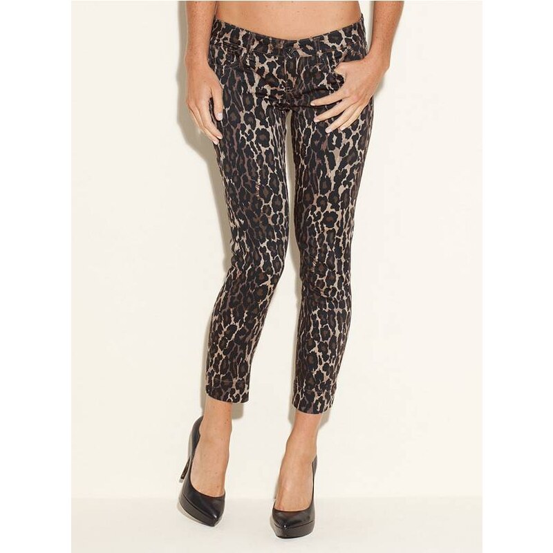 GUESS kalhoty The Leopard Starlet Multi