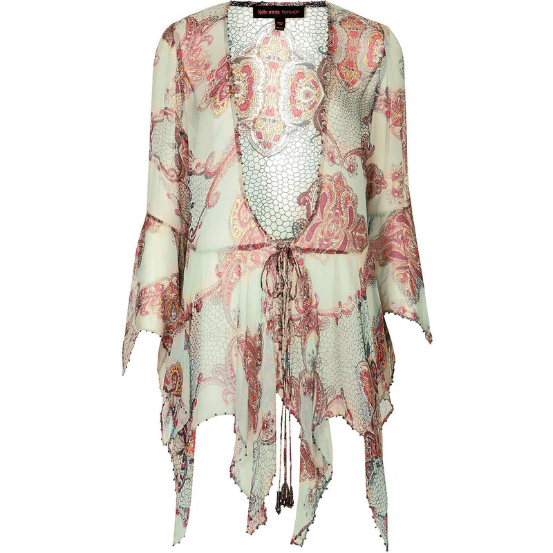 **Draped Paisley Tie Blouse by Kate Moss for Topshop