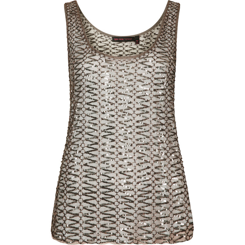**Ring Detail Mesh Vest by Kate Moss for Topshop