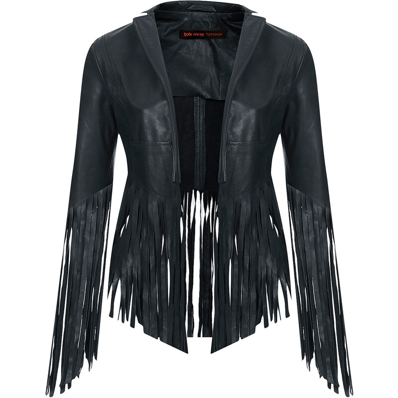 **Fringed Leather Jacket by Kate Moss for Topshop