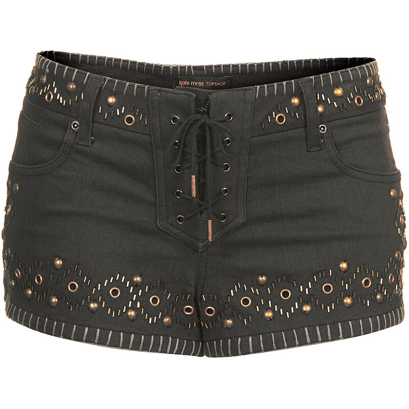 **Studded Denim Shorts by Kate Moss for Topshop