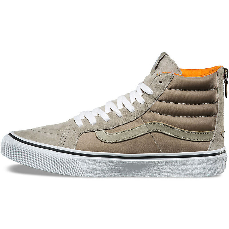 Boty Vans SK8-Hi Slim Slim Zip silver sage-true white