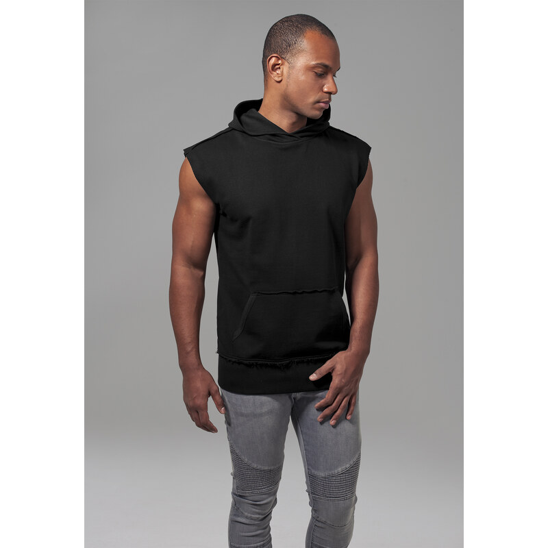 UC Men Open Edge Sleeveless Hoody černá