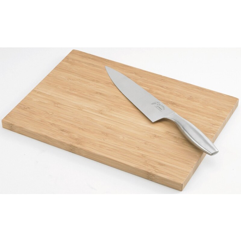 Prkénko s šéfkuchařským nožem Jean Dubost Bamboo