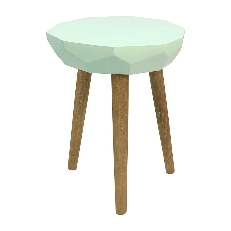 Světle zelený stolek HF Living Diamond, ø 35 cm