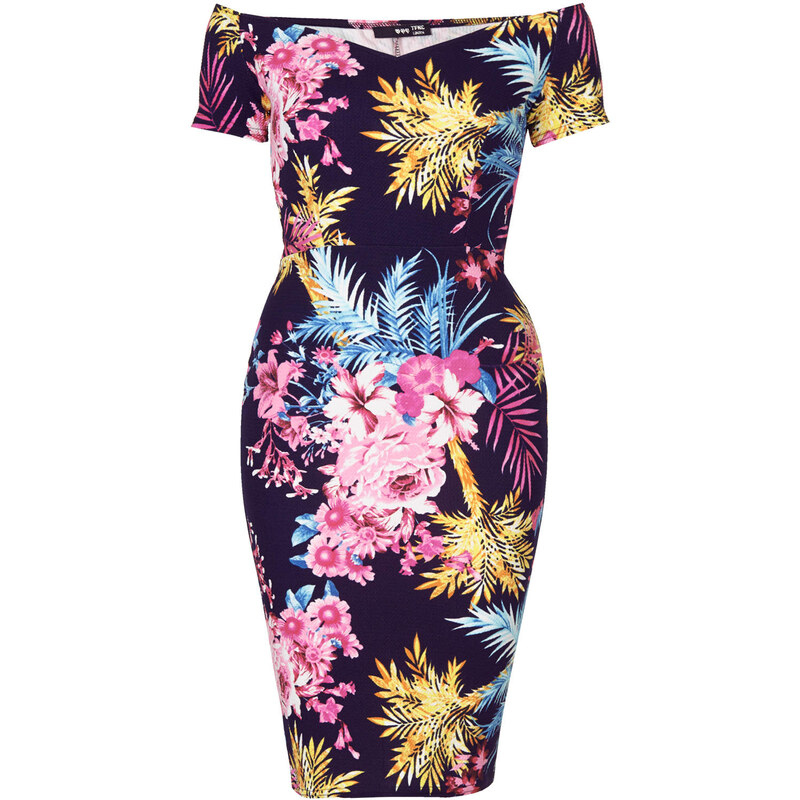 Topshop **Jane Floral Bodycon Dress by TFNC