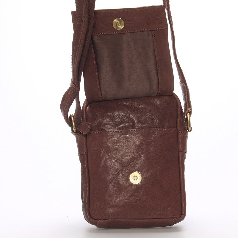 SendiDesign Stylová kožená taška hnědá - Sendi Design Perth hnědá