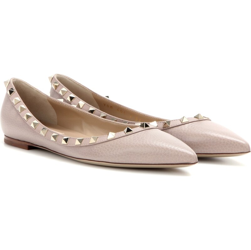 Valentino Garavani Rockstud leather ballet flats