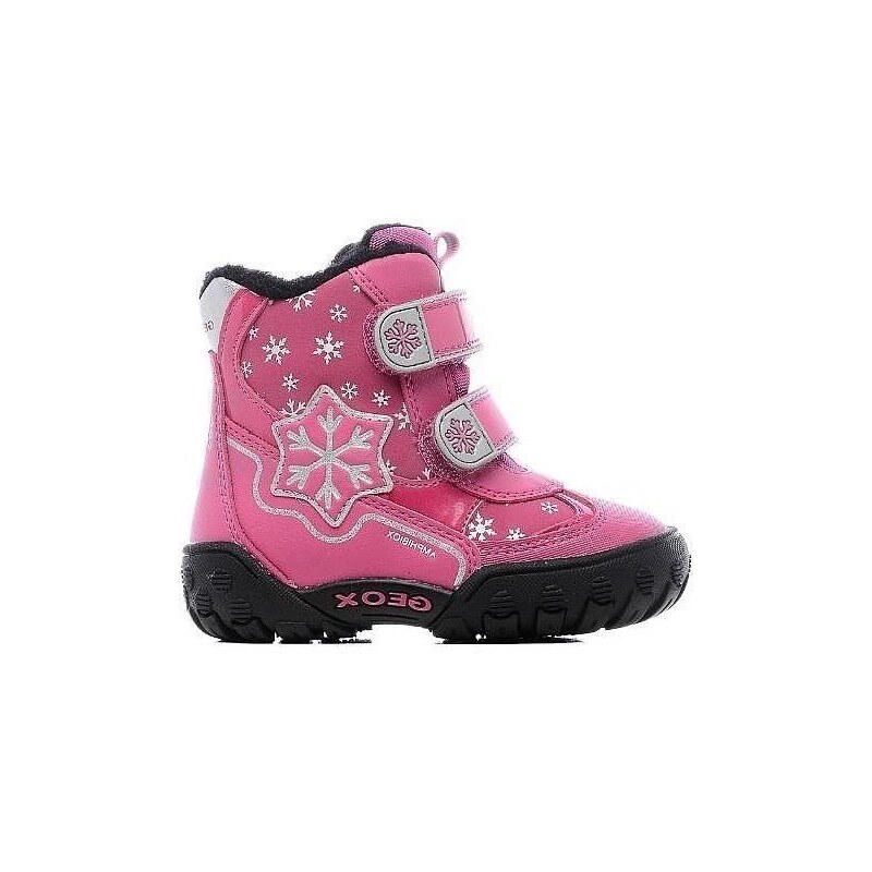 Geox Dívčí zateplené kotníkové boty B Gulp B Girl Abx - růžové