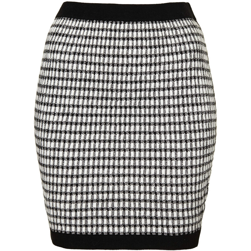 Topshop Gingham Ruched Skirt