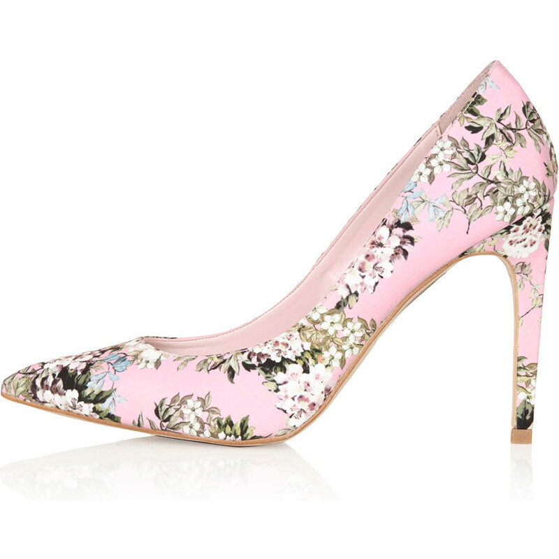 Topshop GLORY Floral Print High Shoes