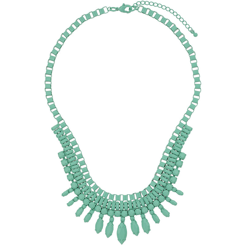 Topshop Green Ovals Necklace