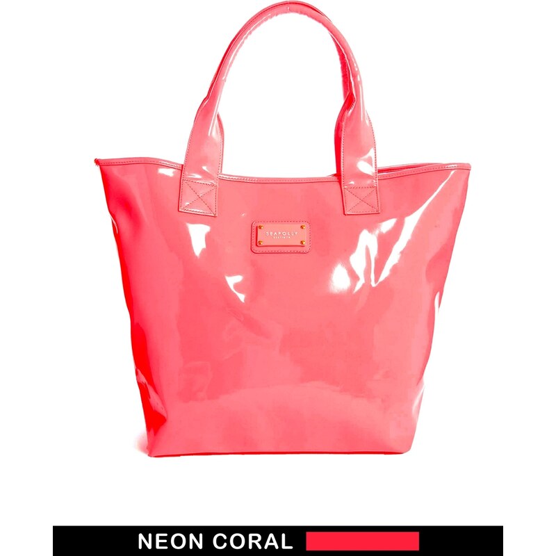 Seafolly Beach Tote Bag in Coral