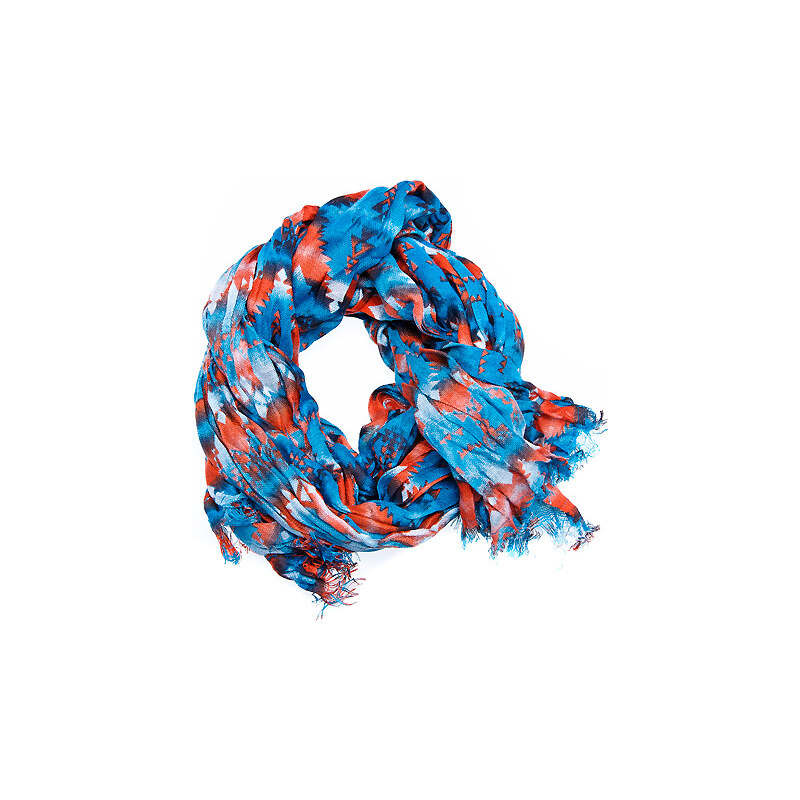 Terranova Patterned viscose scarf