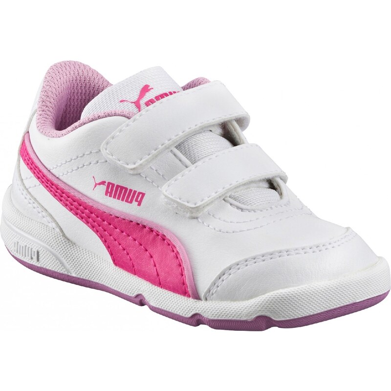 Puma Dívčí tenisky Stepfleex FS SL V Inf White-Pink Gl